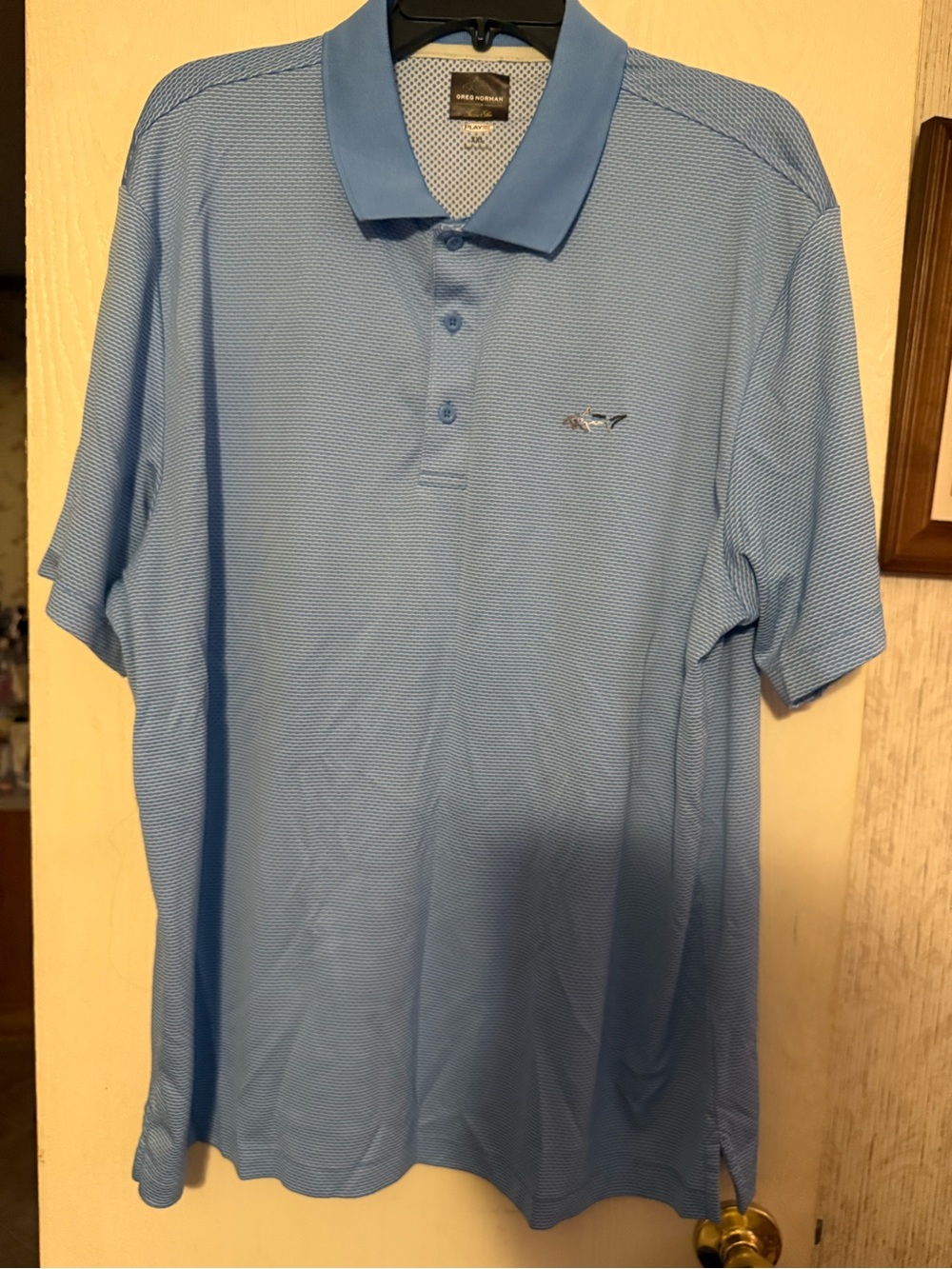 Greg Norman Collection Light Blue Men’s Performance Polo